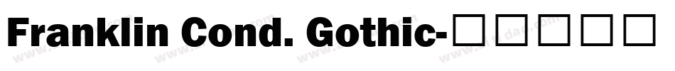 Franklin Cond. Gothic字体转换
